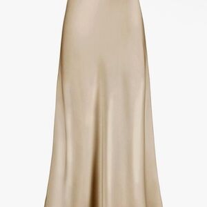 Elegant Cream Maxi Skirt